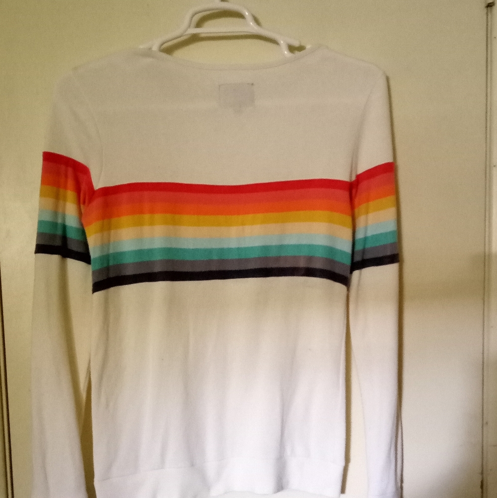 Y2K Rip Curl Rainbow Beachy Lightweight Sweatshirt Size XS